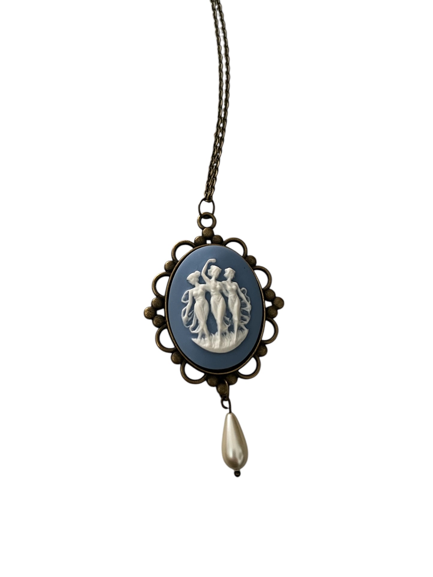 The Three Graces With Pearl Necklace