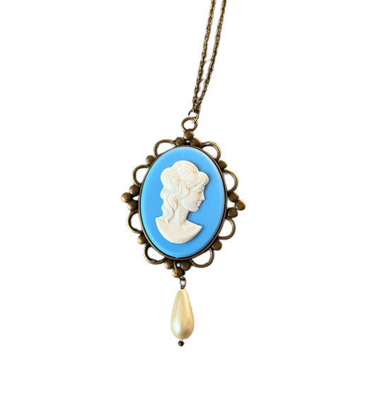 Blue Lady Cameo