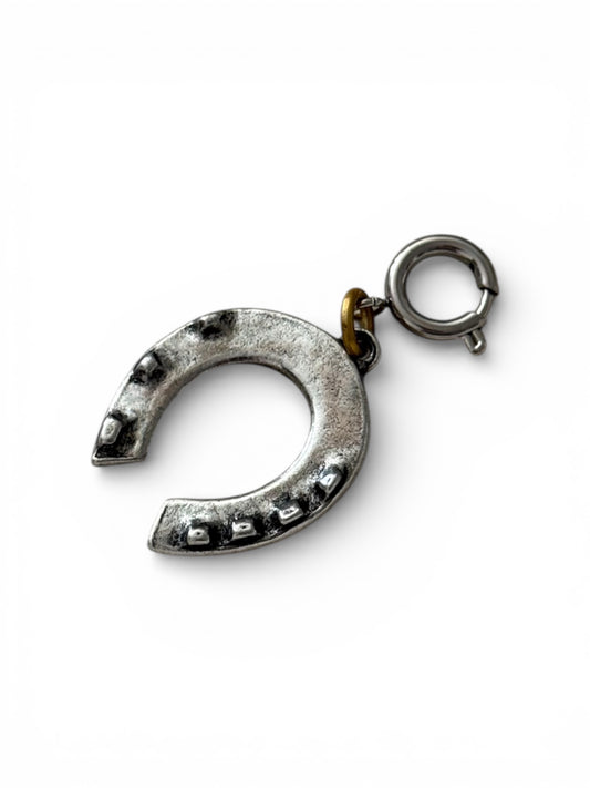 Silver Tone Horseshoe Charm