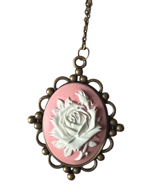 Pink Rose Cameo