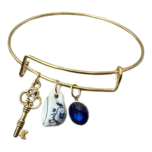 Blue Teacup Charm Bracelet