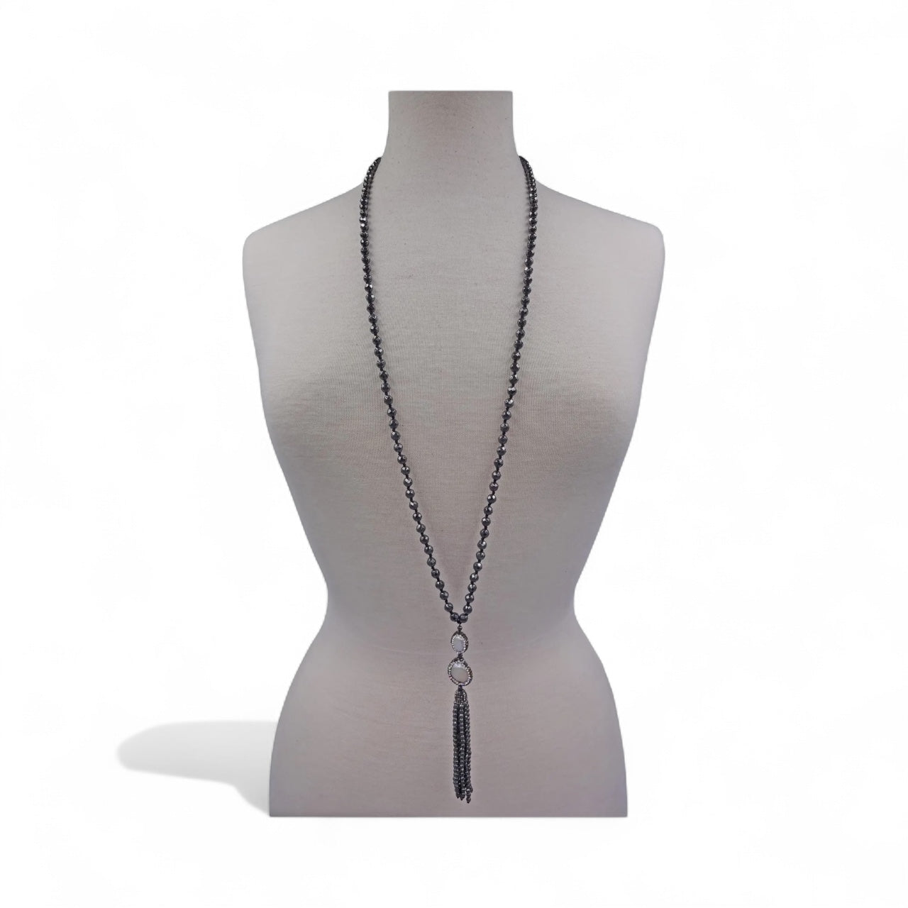 Hematite & Pearl Necklace