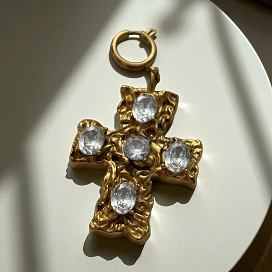 Chunky Cross Pendant or Charm