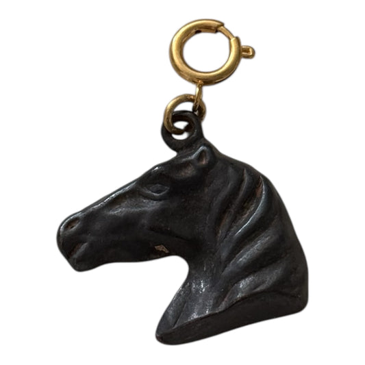 Bronze Iron Horse Head Charm