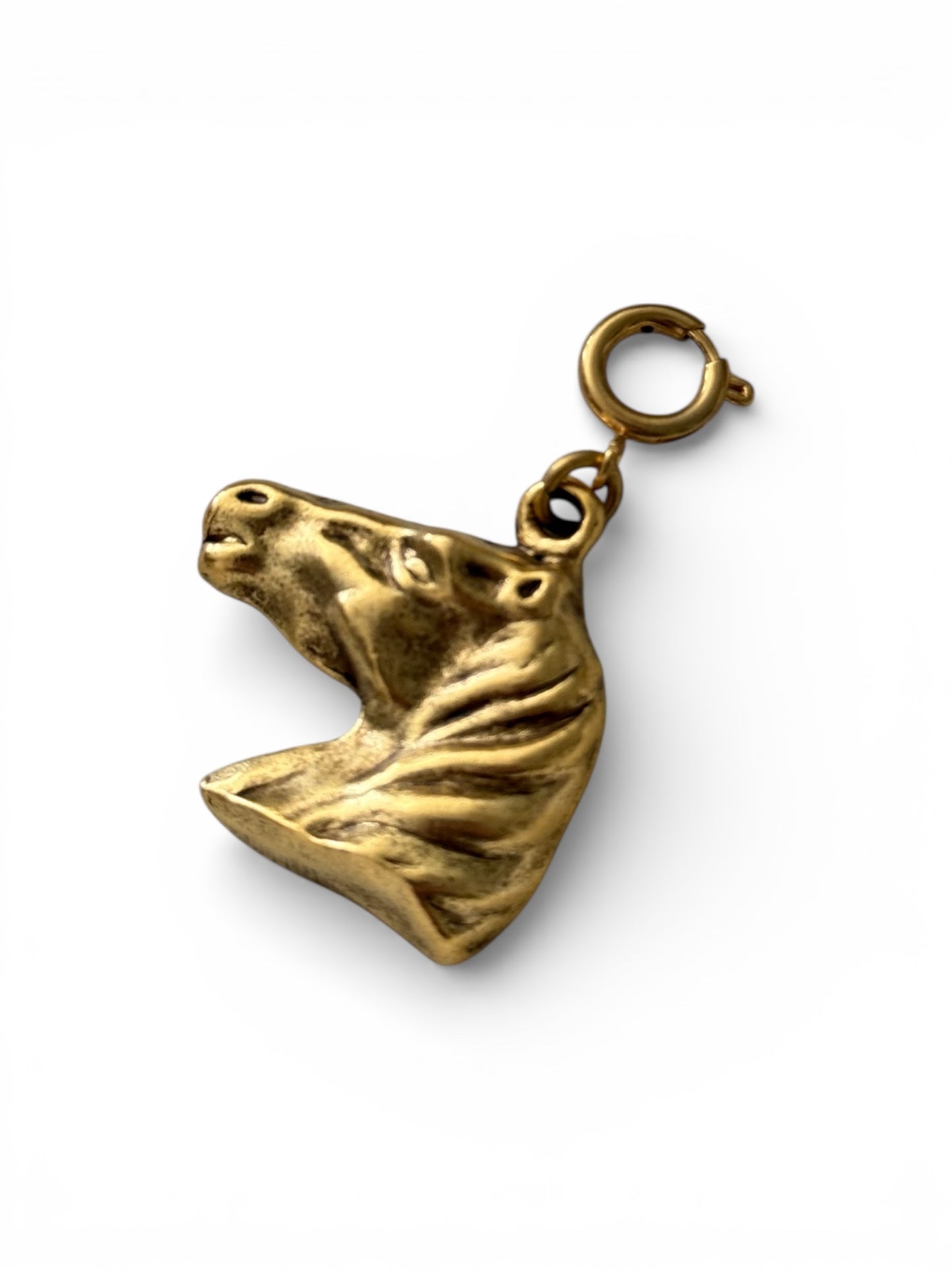 Gold Plated Horse Head Charm