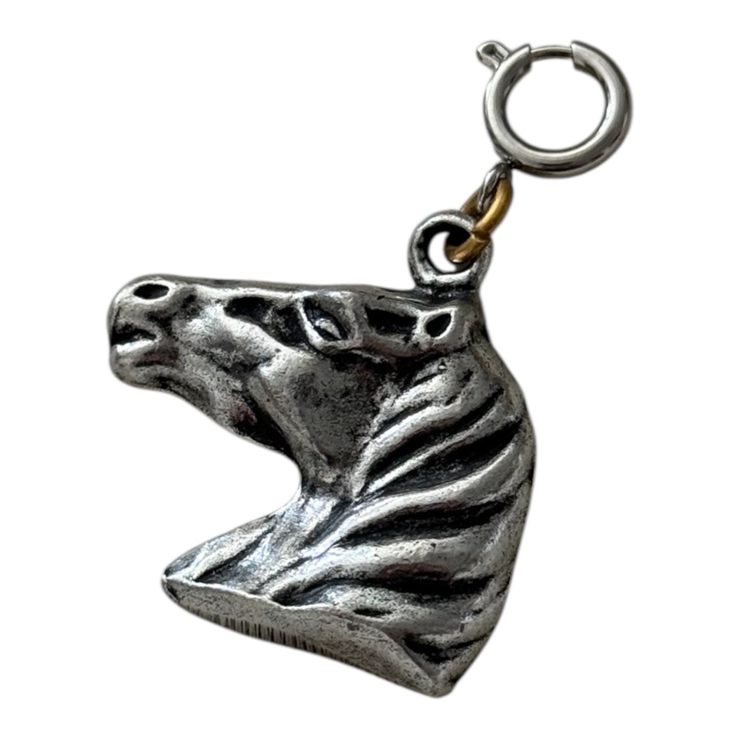 Silver Toned Horse Head Charm