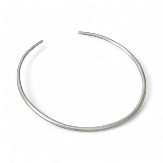 Silver Tone  Torque Necklace