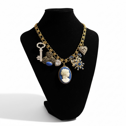 The Sapphire Secrets Charm Necklace
