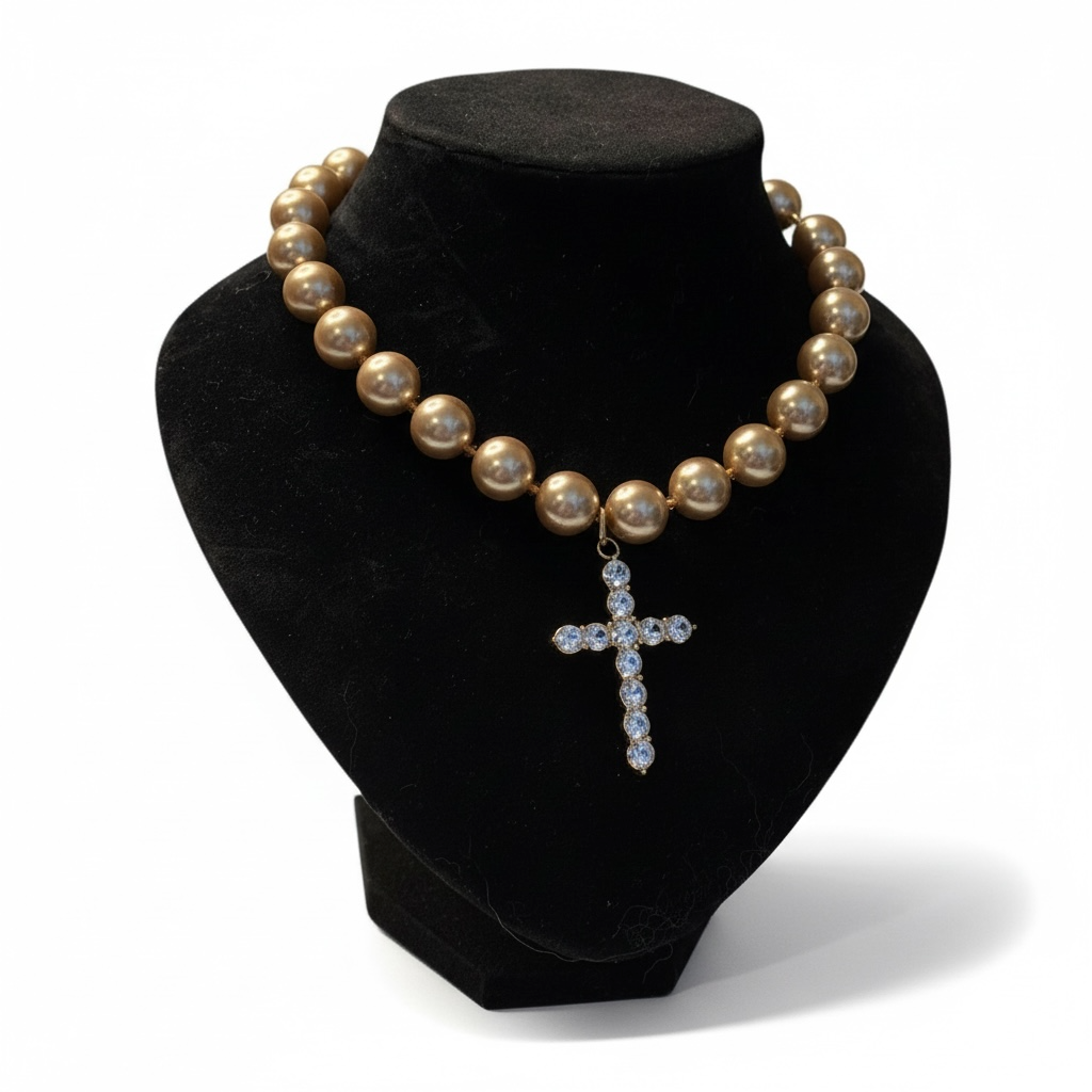 Champagne Pearl Necklace