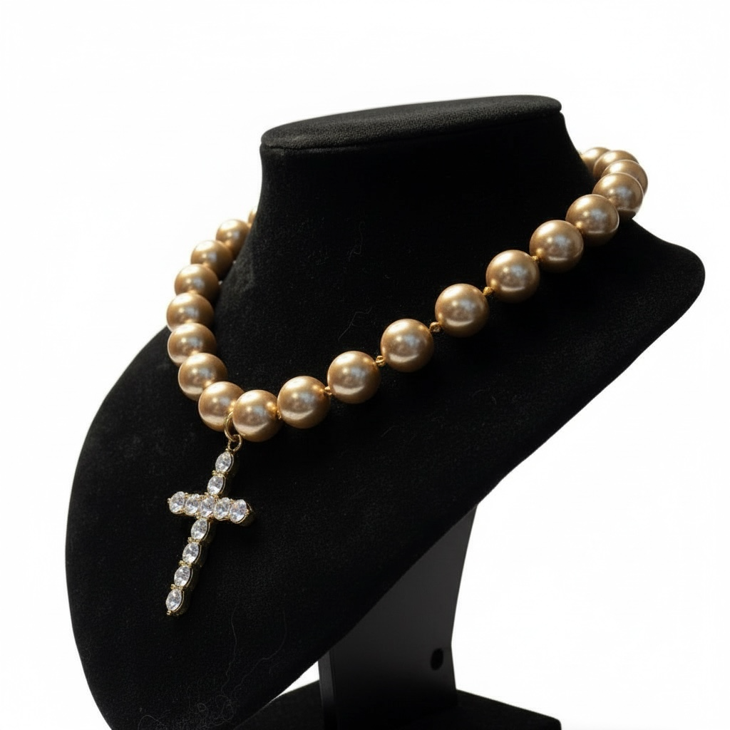 Champagne Pearl Necklace