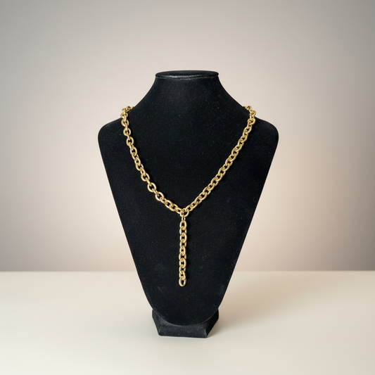 Chunky Gold Lariat