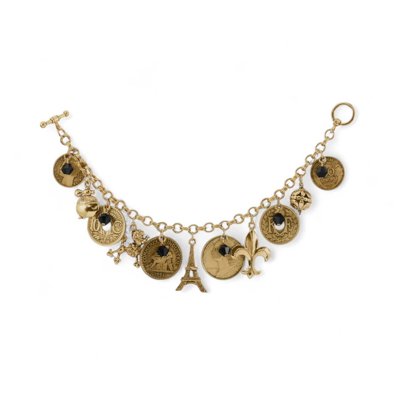 French Coin Bracelet