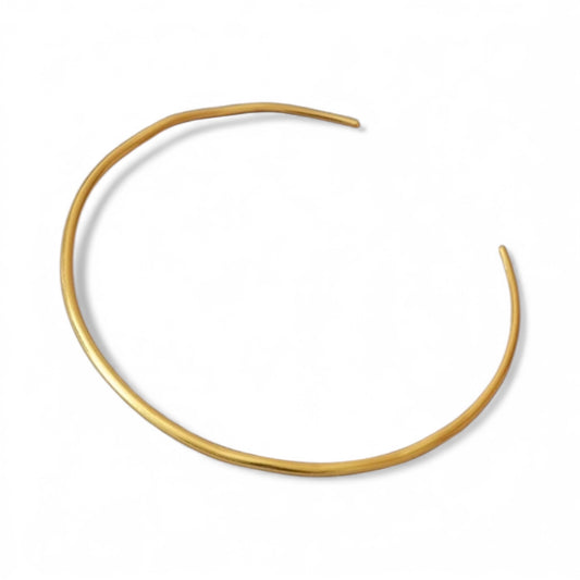 GoldTone Brass Torque Necklace