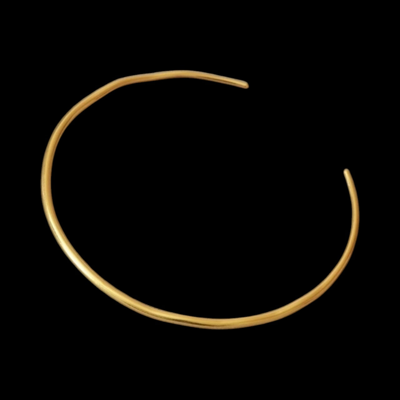 GoldTone Brass Torque Necklace